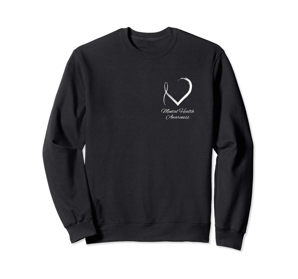 Subtle Heart Mental Health Awareness Sweatshirt - Trendy Graphic Unisex - T-Shirt, Sweatshirt, Hoodie
