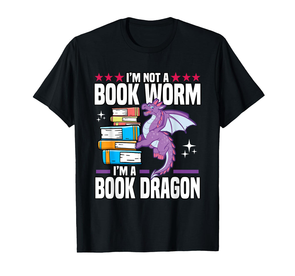 Funny Im Not Book Worm Im Book Dragon T-Shirt - Aesthetic Graphic Unisex - T-Shirt, Sweatshirt, Hoodie