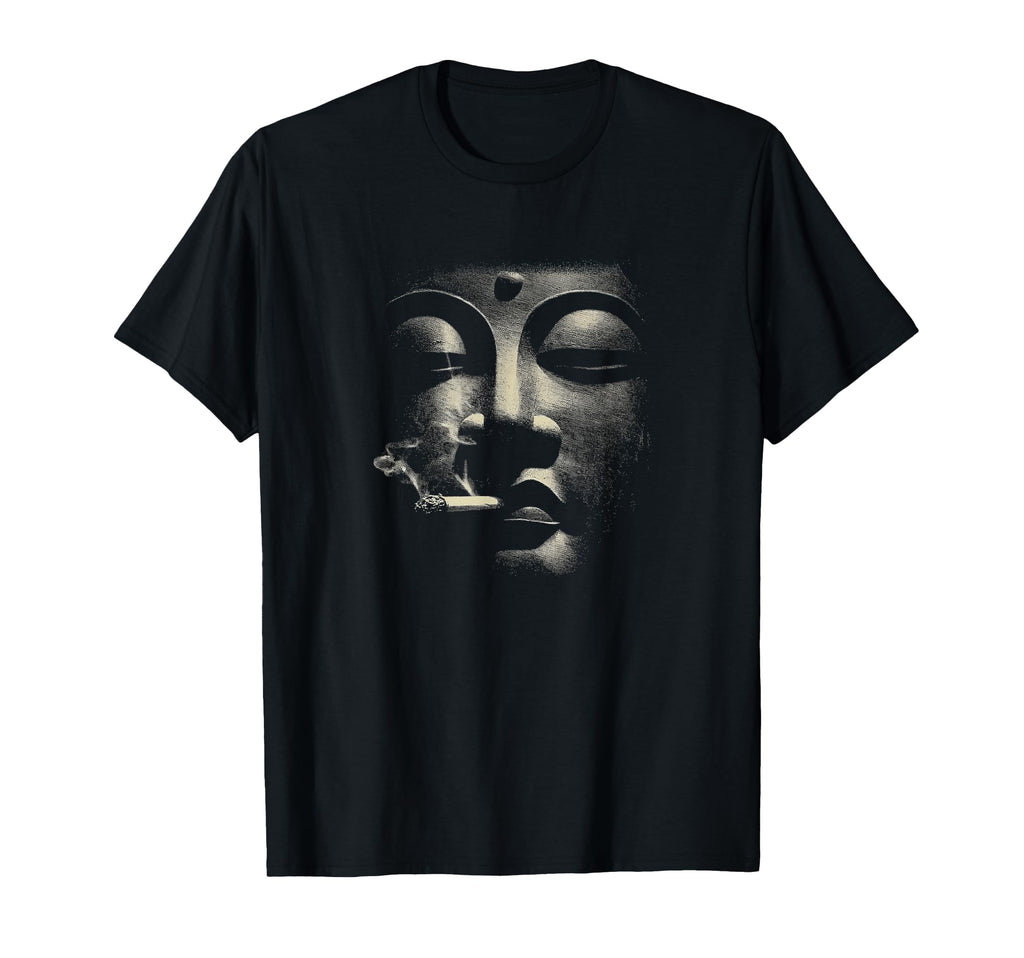 Serene Buddha Face Meditation Yoga T-Shirt - Graphic Print Men Women - T-Shirt, Sweatshirt, Hoodie