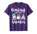 Reading My Gnomies Funny Gnomes T-Shirt - Fun Novelty Design for Adults - T-Shirt, Sweatshirt, Hoodie