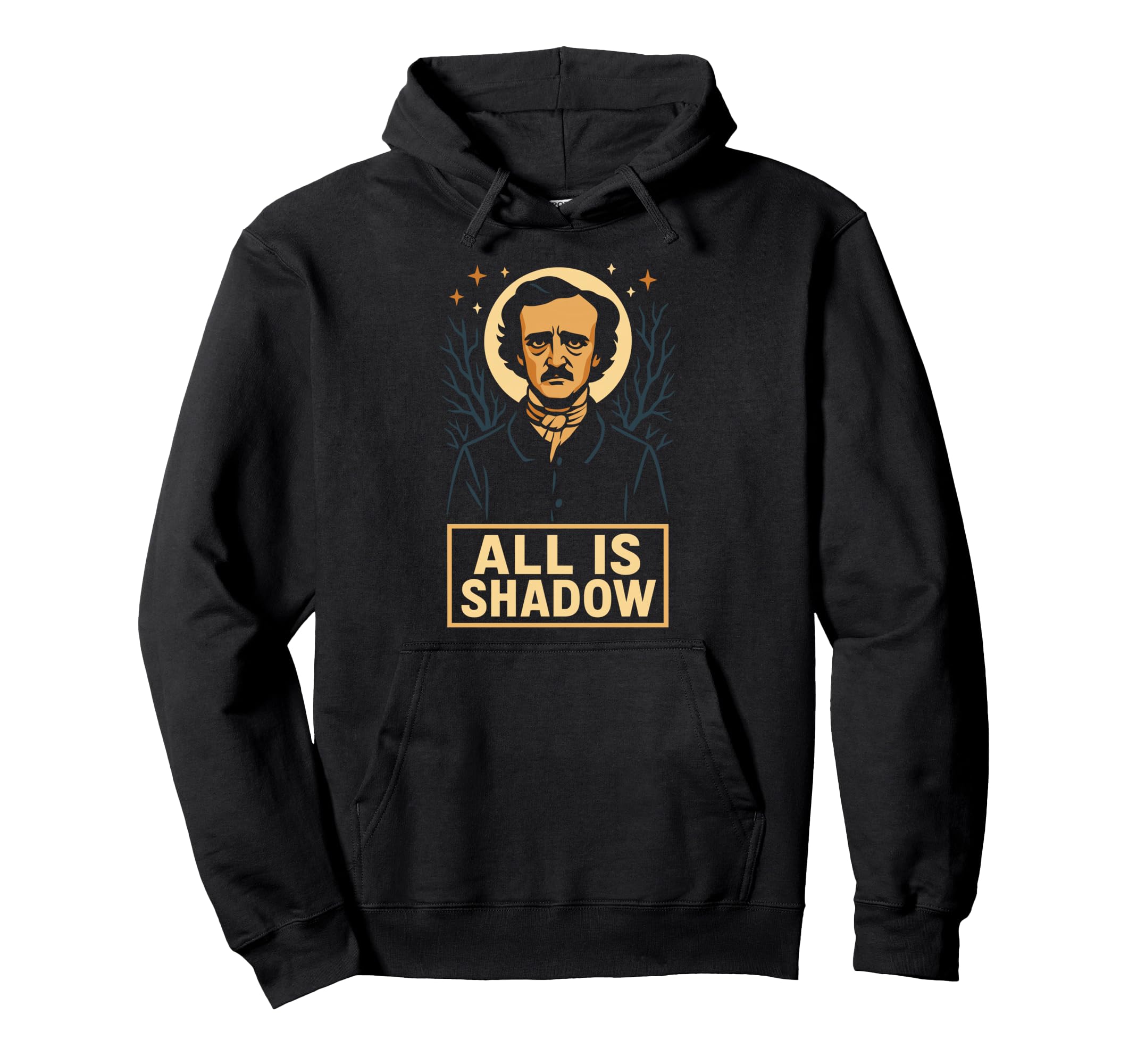 Edgar Allan Poe Gothic Literature Fan Hoodie - Custom Art Print Men Women - T-Shirt, Sweatshirt, Hoodie