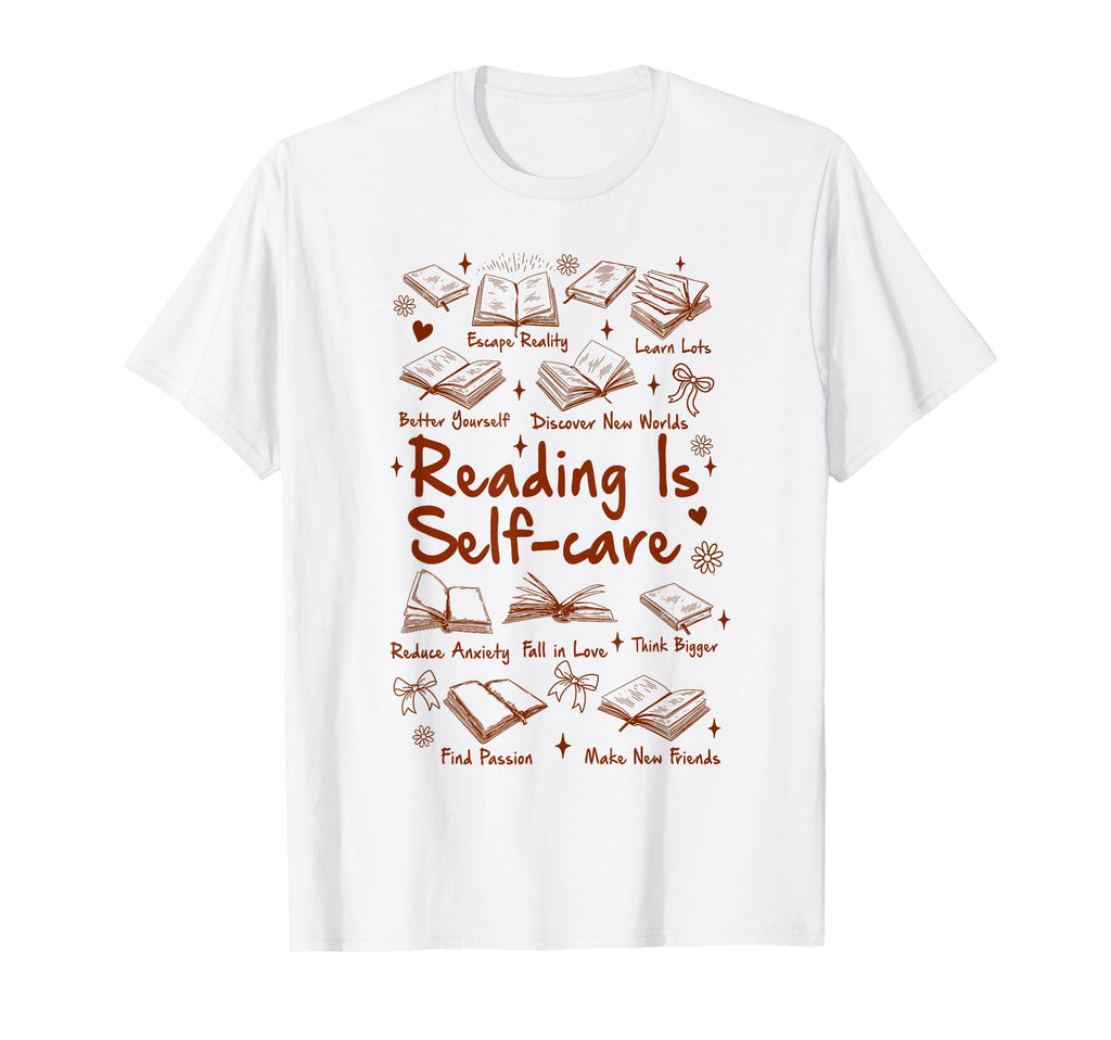 Reading Is Self Care Book Lover T-Shirt - Streetwear Style Men Women - T-Shirt, Sweatshirt, Hoodie