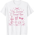 The Summer I Turned Nine 9th Birthday Girl Summer T-Shirt Unisex T-shirt, Sweatshirt, Hoodie, Long Sleeve Tee - T-Shirt, Sweatshirt, Hoodie