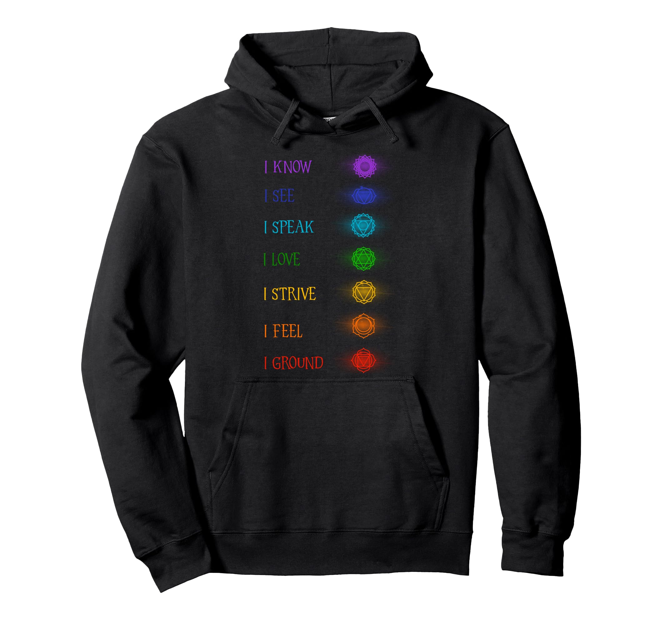 Chakras Yoga Meditation Zen Om Namaste Hoodie - Streetwear Style Unisex - T-Shirt, Sweatshirt, Hoodie