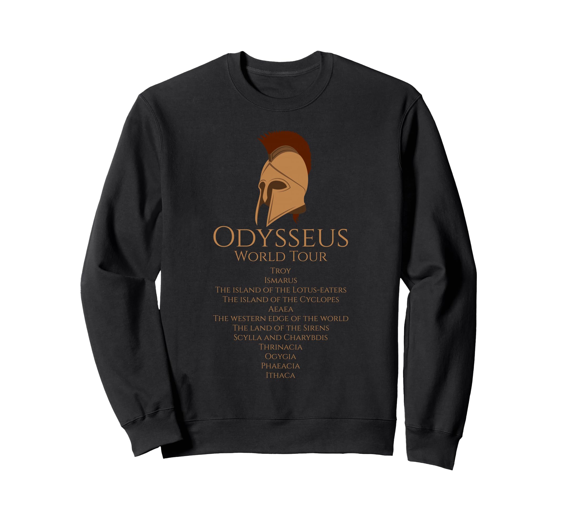 Ulysses World Tour Ancient Greek Epic Sweatshirt - Unique Graphic Unisex - T-Shirt, Sweatshirt, Hoodie