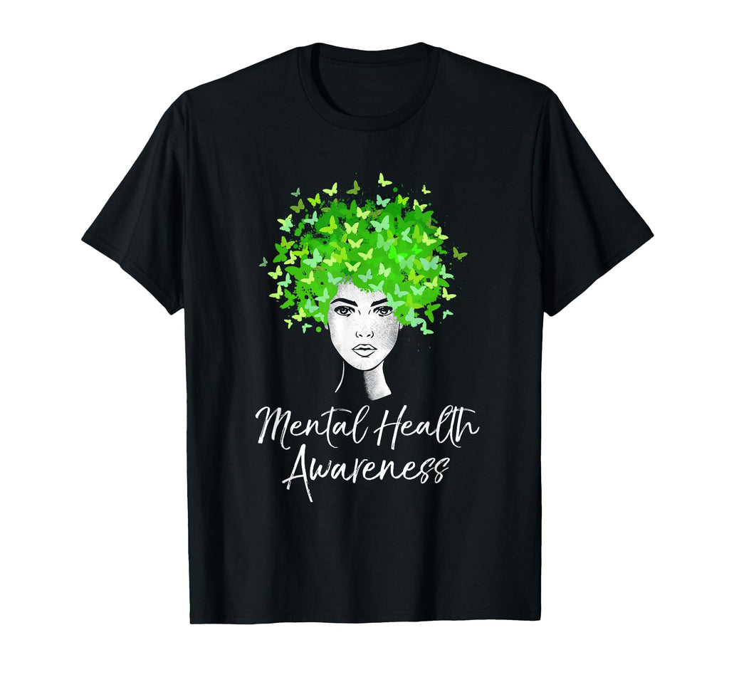 Mental Health Awareness Butterflies Gift T-Shirt - Unique Graphic Men Women - T-Shirt, Sweatshirt, Hoodie