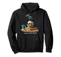 Full Optimism Latte Dead Skull Mug Crow Hoodie - Unique Graphic for Adults - T-Shirt, Sweatshirt, Hoodie