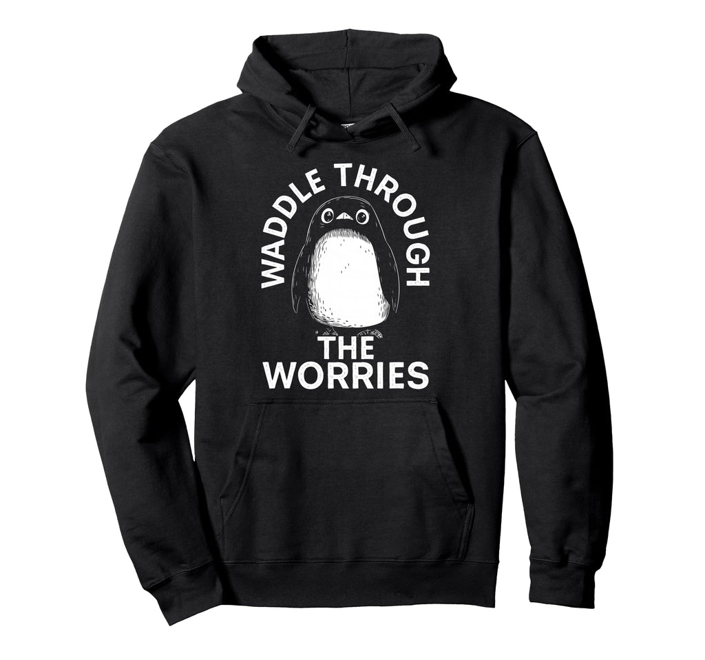 Penguin Overthinkers And Anxious Hoodie - Fun Novelty Design Men Women - T-Shirt, Sweatshirt, Hoodie