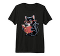 Cat Reading Book Nerd Kitty Bookworm T-Shirt - Custom Art Print Men Women - T-Shirt, Sweatshirt, Hoodie