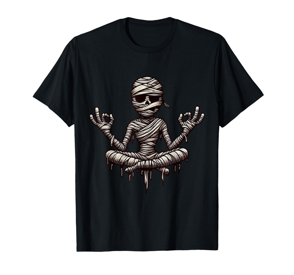 Meditation Mummy Yoga Pose Relaxing T-Shirt - Aesthetic Graphic for Adults - T-Shirt, Sweatshirt, Hoodie