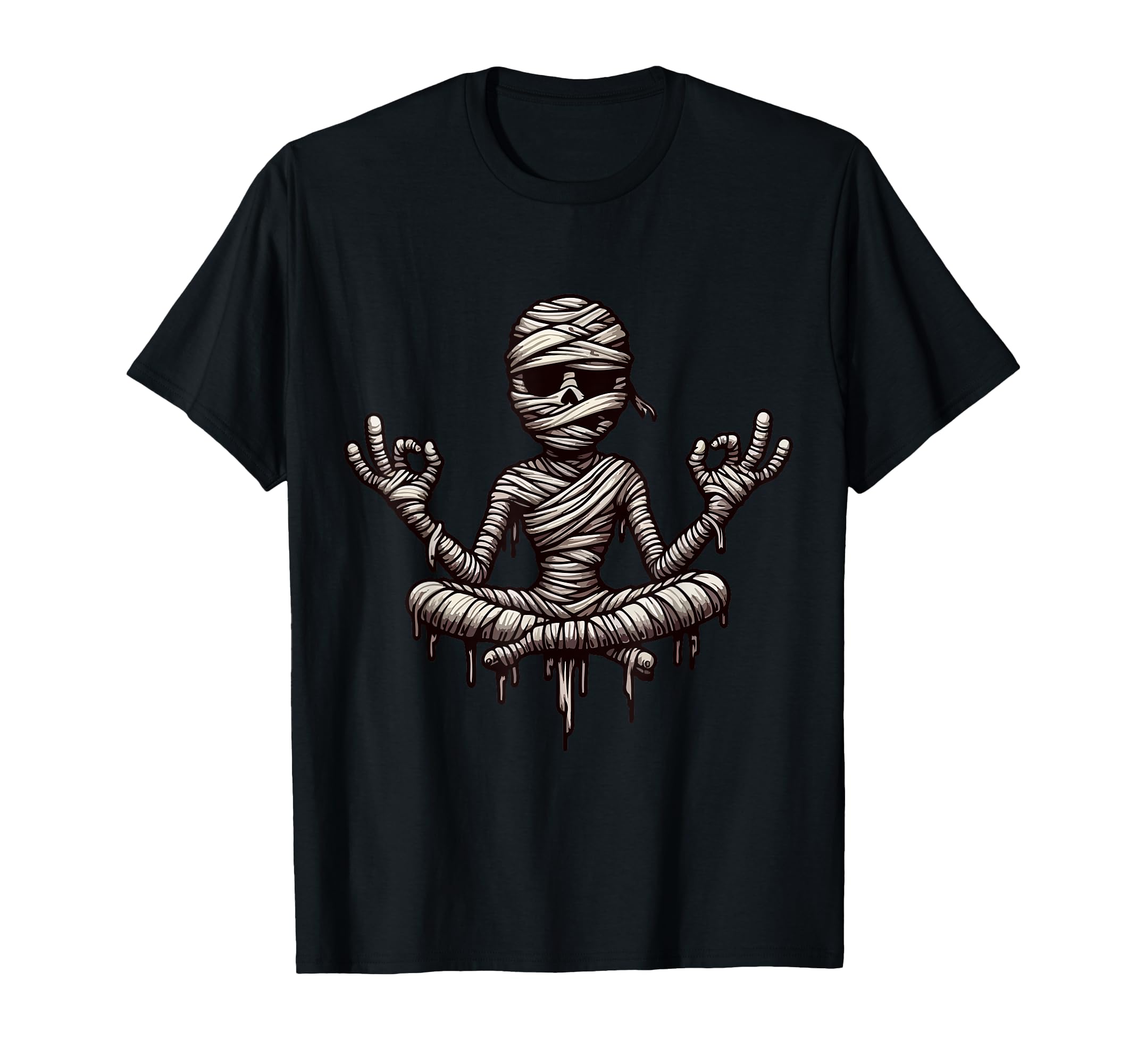 Meditation Mummy Yoga Pose Relaxing T-Shirt - Aesthetic Graphic for Adults - T-Shirt, Sweatshirt, Hoodie