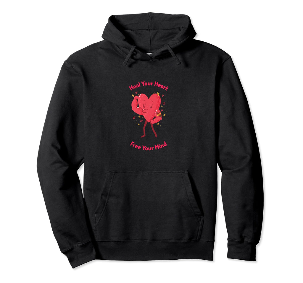 Mental Health Heart Hoodie - Fun Novelty Design Unisex - T-Shirt, Sweatshirt, Hoodie