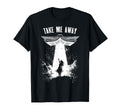 Book Lover Ufo Take Me Away T-Shirt - Minimalist Print Men Women - T-Shirt, Sweatshirt, Hoodie