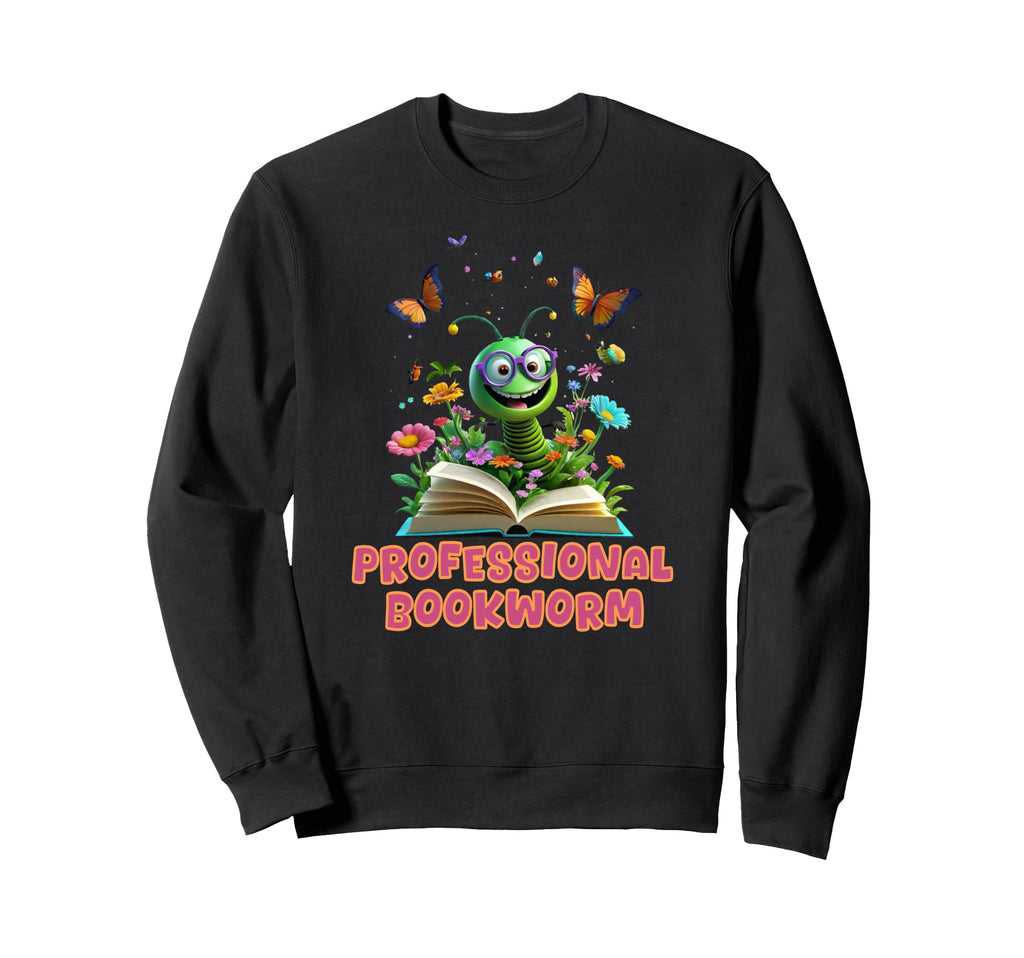 Book Worm Book Stack Reading Addict Sweatshirt - Streetwear Style Men Women - T-Shirt, Sweatshirt, Hoodie