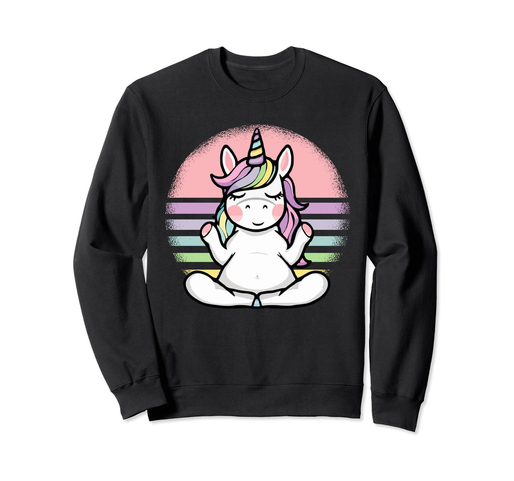 Meditating Unicorn During Yoga Sweatshirt - Fun Novelty Design Unisex - T-Shirt, Sweatshirt, Hoodie