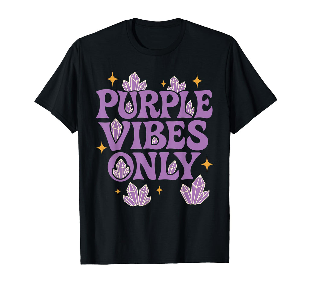 Amethyst Addict Healing Crystal T-Shirt - Fun Novelty Design Men Women - T-Shirt, Sweatshirt, Hoodie