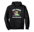 Vibes Are Shambles Hippie Frog Hoodie - Graphic Print for Adults - T-Shirt, Sweatshirt, Hoodie