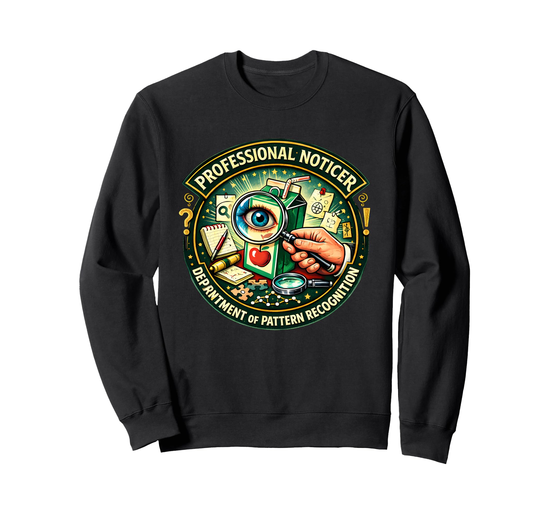 Professional Noticer Department Sweatshirt - Trendy Graphic for Adults - T-Shirt, Sweatshirt, Hoodie