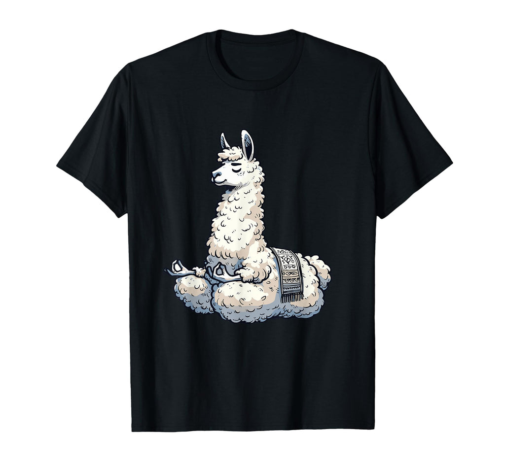 Meditation Llama Yoga Pose Relaxing T-Shirt - Graphic Print for Adults - T-Shirt, Sweatshirt, Hoodie