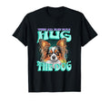 When All Else Fails Hug Dog Papillon T-Shirt - Novelty Apparel for Adults - T-Shirt, Sweatshirt, Hoodie