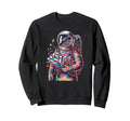 Starry Astronaut Discovering Cosmic Sweatshirt - Unique Graphic Unisex - T-Shirt, Sweatshirt, Hoodie