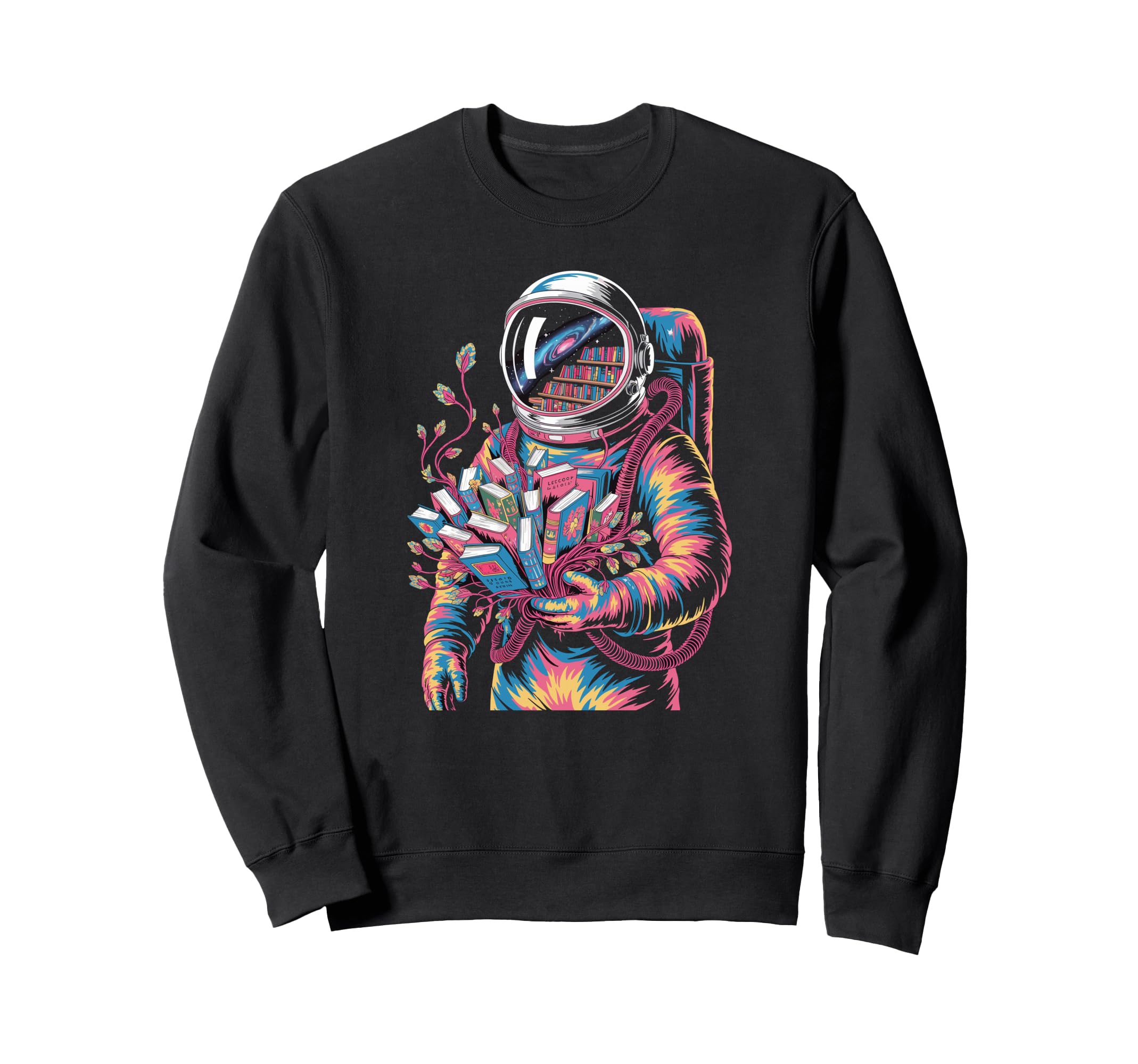 Starry Astronaut Discovering Cosmic Sweatshirt - Unique Graphic Unisex - T-Shirt, Sweatshirt, Hoodie