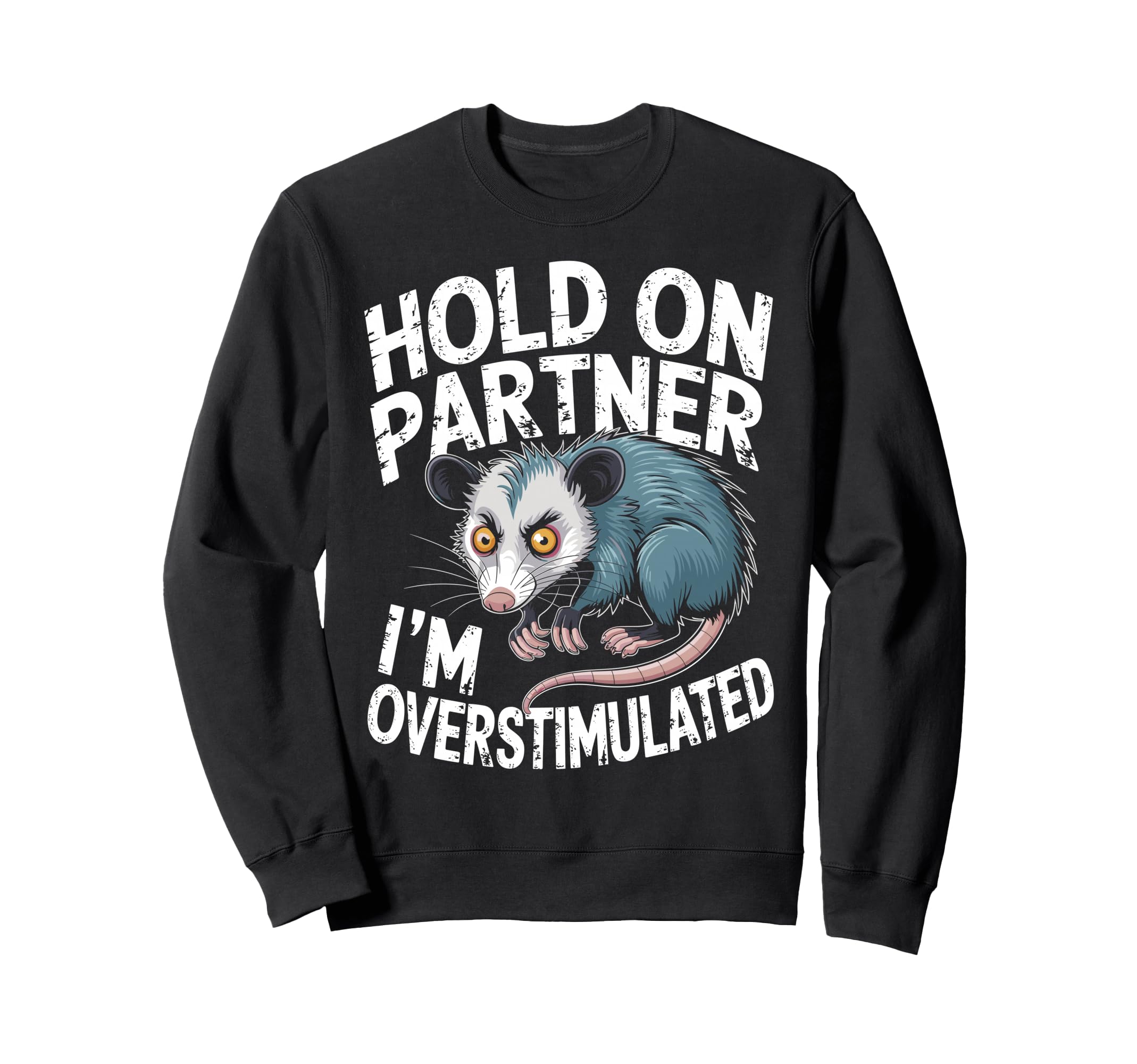 Neurodiverse Overstimulated Mental Sweatshirt - Minimalist Print Unisex - T-Shirt, Sweatshirt, Hoodie