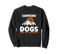 Camping And Dogs Are My Therapy Sweatshirt - Custom Art Print Unisex - T-Shirt, Sweatshirt, Hoodie