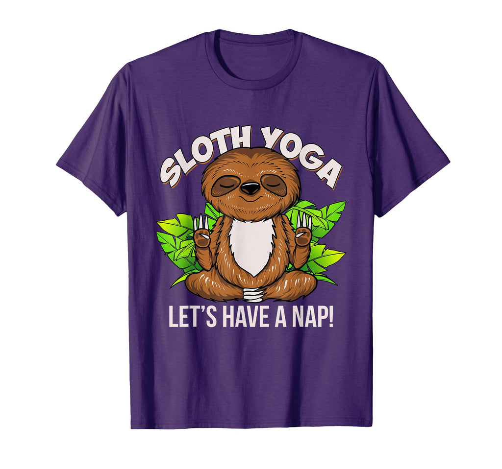 Sloth Yoga Meditation Lets Have Nap T-Shirt - Custom Art Print Men Women - T-Shirt, Sweatshirt, Hoodie