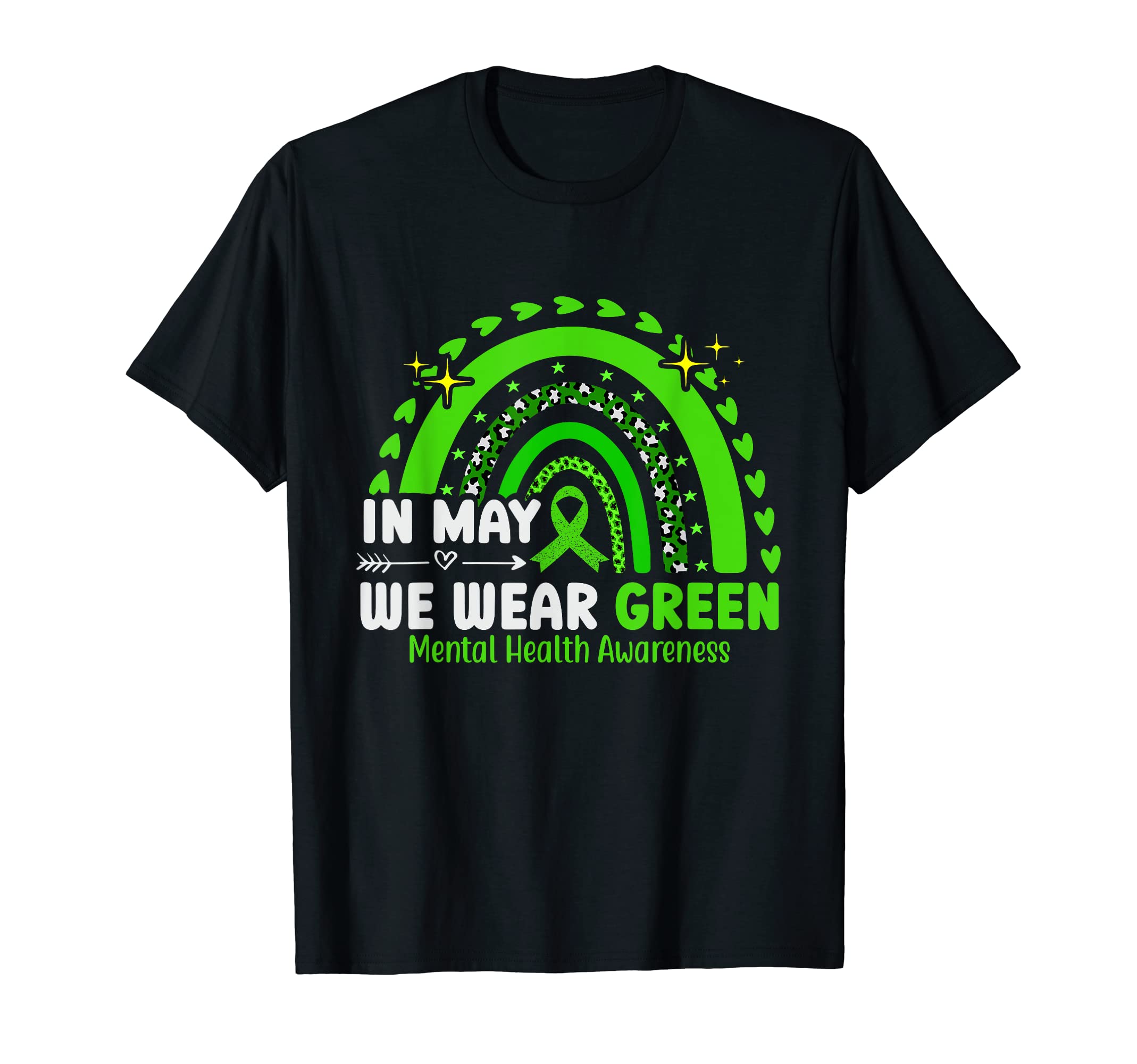 May We Wear Green Mental Health T-Shirt - Casual Everyday Wear Men Women - T-Shirt, Sweatshirt, Hoodie