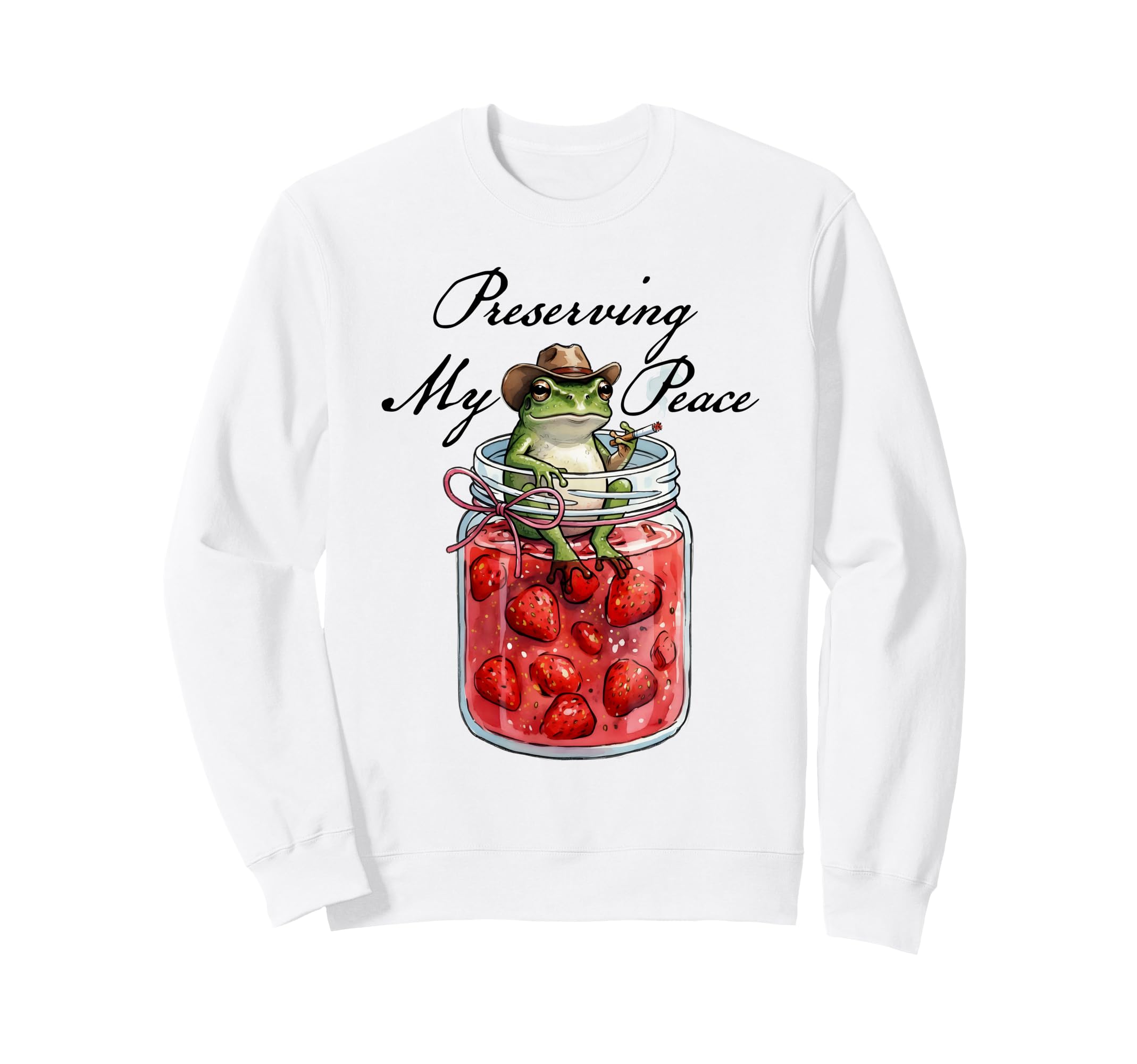 Mental Health Positive Frog Sweatshirt - Minimalist Print for Adults - T-Shirt, Sweatshirt, Hoodie