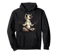 Meditation Hyena Yoga Pose Relaxing Animal Hoodie - Novelty Apparel Unisex - T-Shirt, Sweatshirt, Hoodie