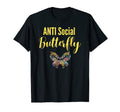 Anti Social Butterfly Monarch T-Shirt - Casual Everyday Wear Unisex - T-Shirt, Sweatshirt, Hoodie