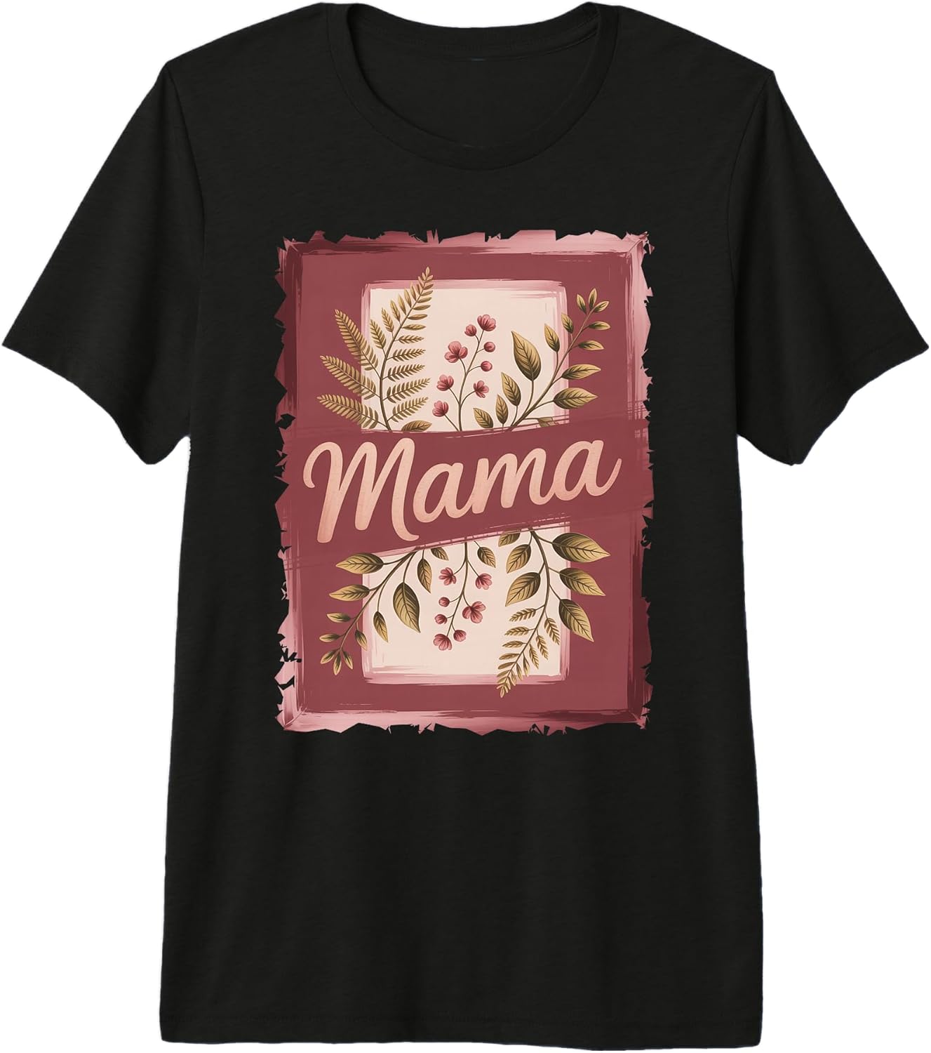 Mothers Day Mama Floral Bow Ribbon Unisex T-shirt, Sweatshirt, Hoodie, Long Sleeve Tee - T-Shirt, Sweatshirt, Hoodie