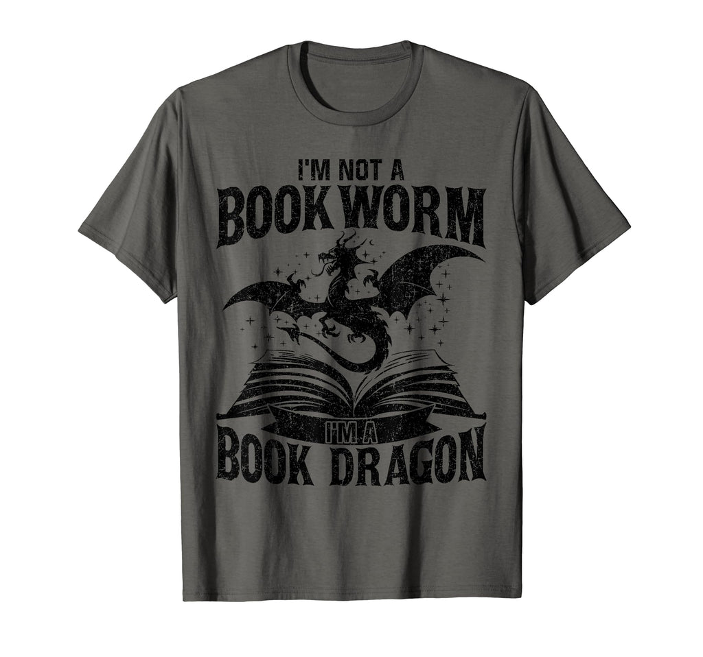 I Am Not Bookworm I Am Book Dragon T-Shirt - Aesthetic Graphic Men Women - T-Shirt, Sweatshirt, Hoodie