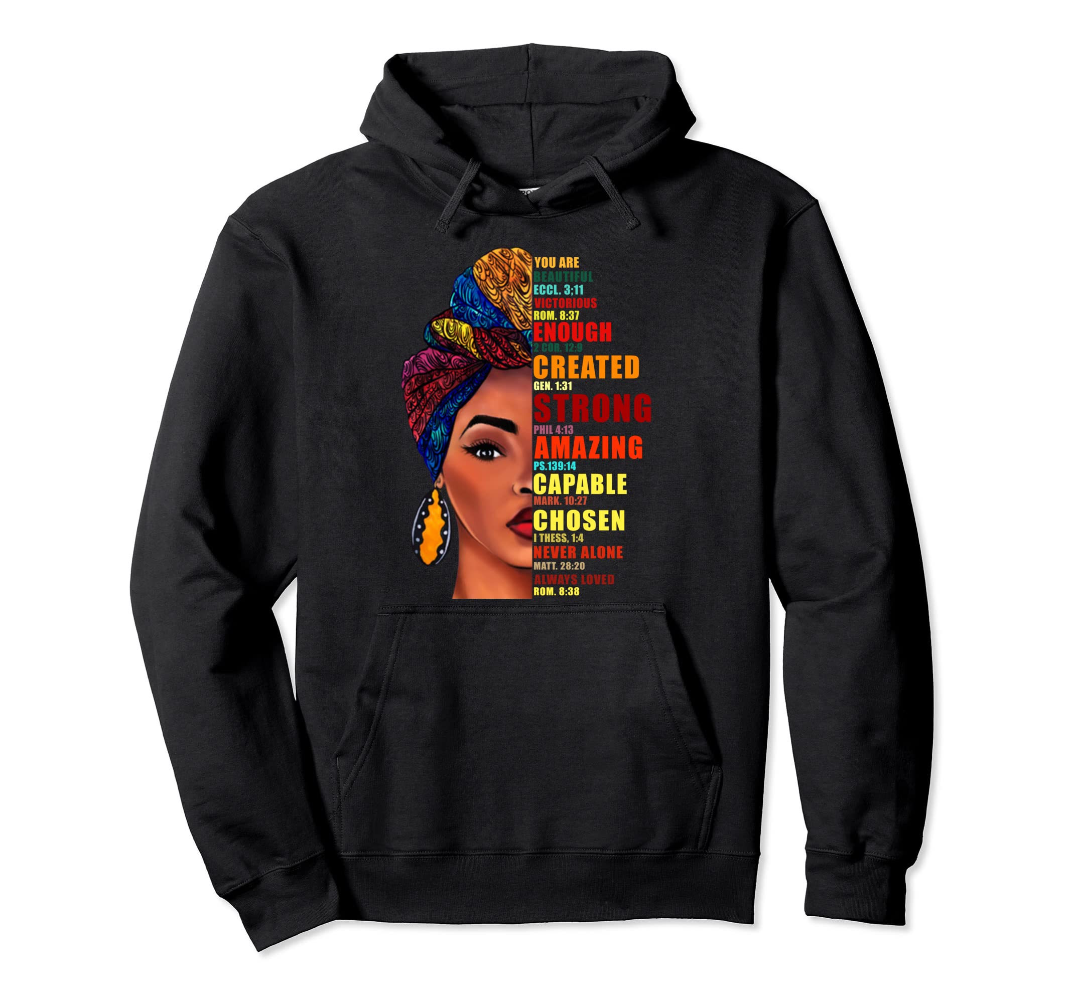 You Are Beautiful Victorious Enough Hoodie - Casual Everyday Wear Unisex - T-Shirt, Sweatshirt, Hoodie