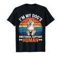 Im My Dogs Emotional Support Human T-Shirt - Aesthetic Graphic Men Women - T-Shirt, Sweatshirt, Hoodie