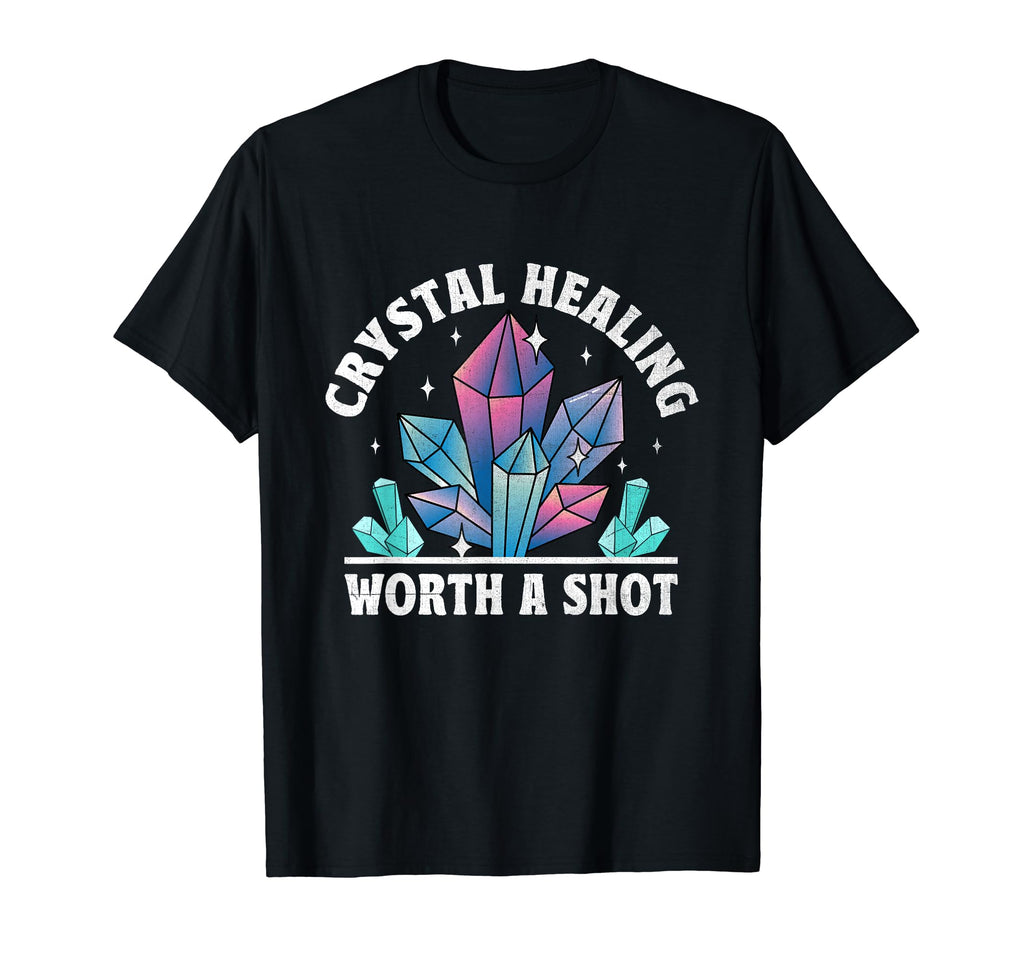 Spiritual Crystal Stones Healing T-Shirt - Unique Graphic Men Women - T-Shirt, Sweatshirt, Hoodie