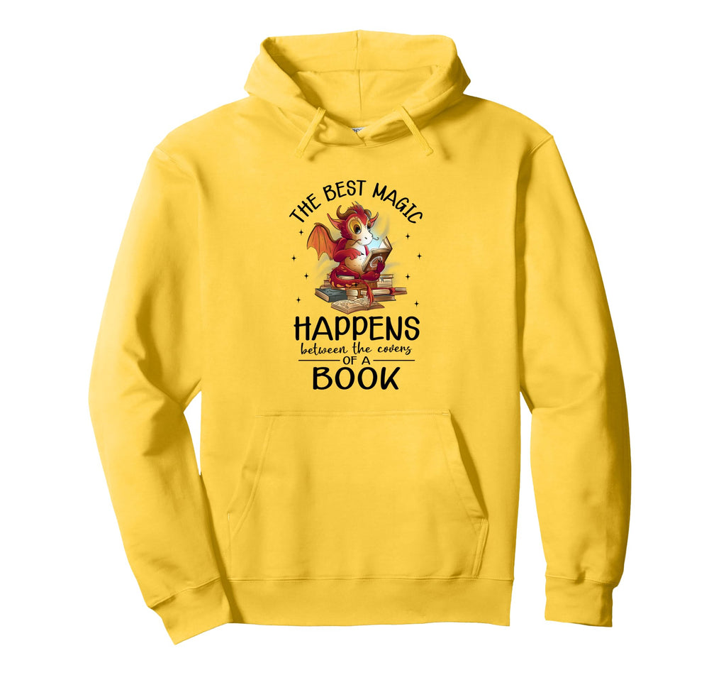 Reading Dragon Booktok Book Lover Book Hoodie - Novelty Apparel Unisex - T-Shirt, Sweatshirt, Hoodie