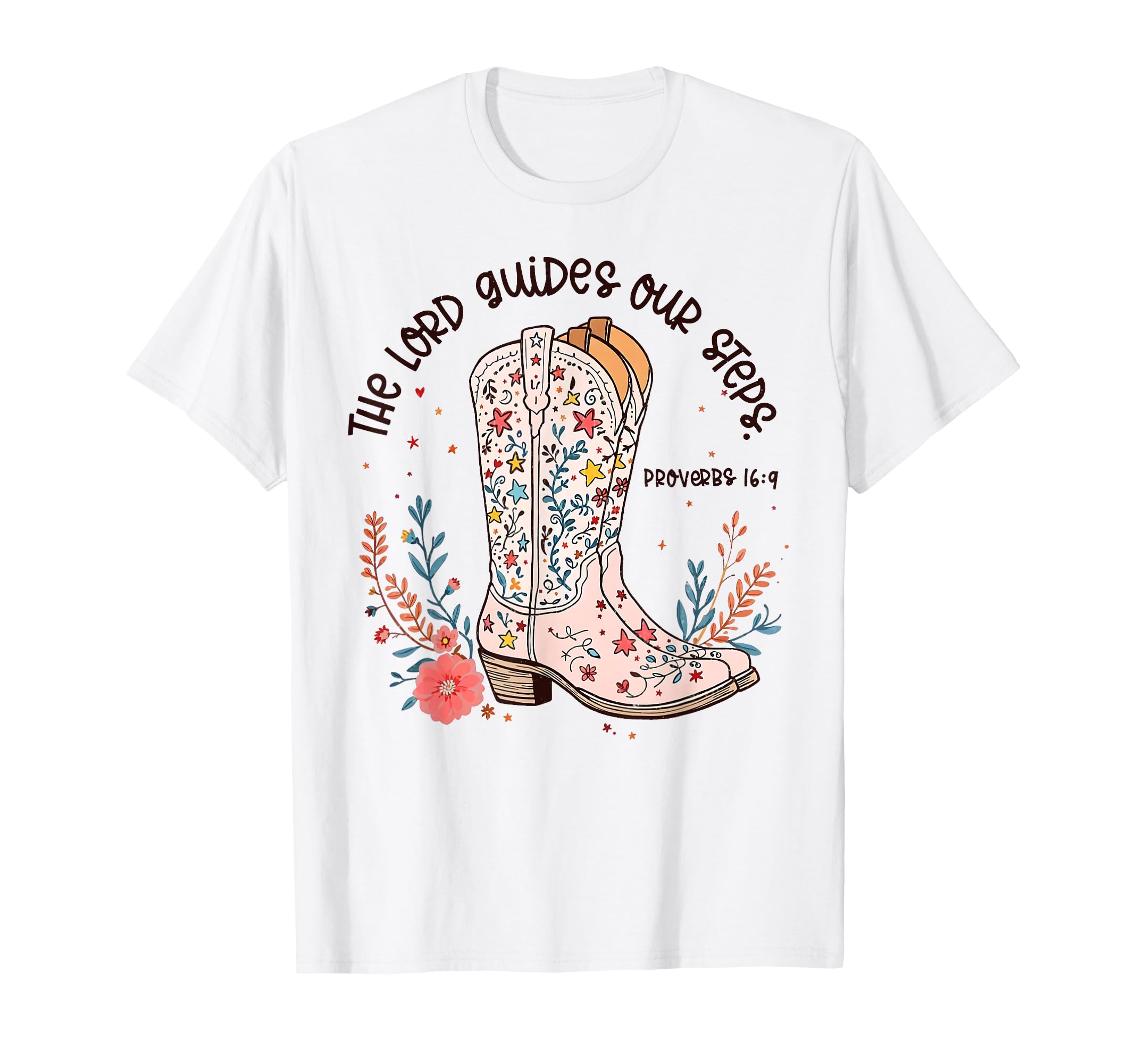 Lord Guides Our Steps Wildflower T-Shirt - Streetwear Style Men Women - T-Shirt, Sweatshirt, Hoodie