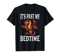 Its Past My Bedtime Dragon Reading T-Shirt - Aesthetic Graphic for Adults - T-Shirt, Sweatshirt, Hoodie