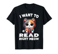 Reading Book Cat Library Reading Teacher T-Shirt - Custom Art Print Unisex - T-Shirt, Sweatshirt, Hoodie