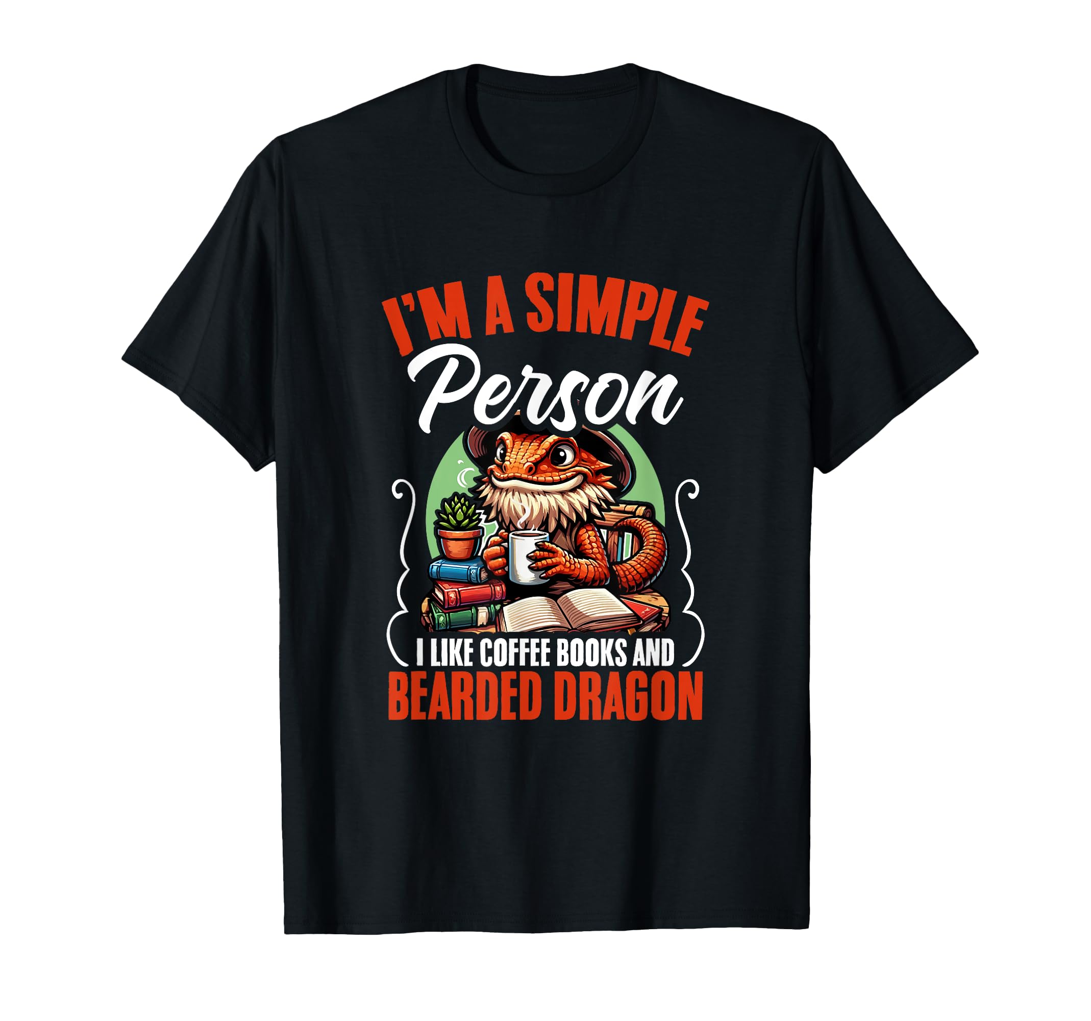 Pet Reptile Keeper I Like My Coffee Books T-Shirt - Trendy Graphic Unisex - T-Shirt, Sweatshirt, Hoodie