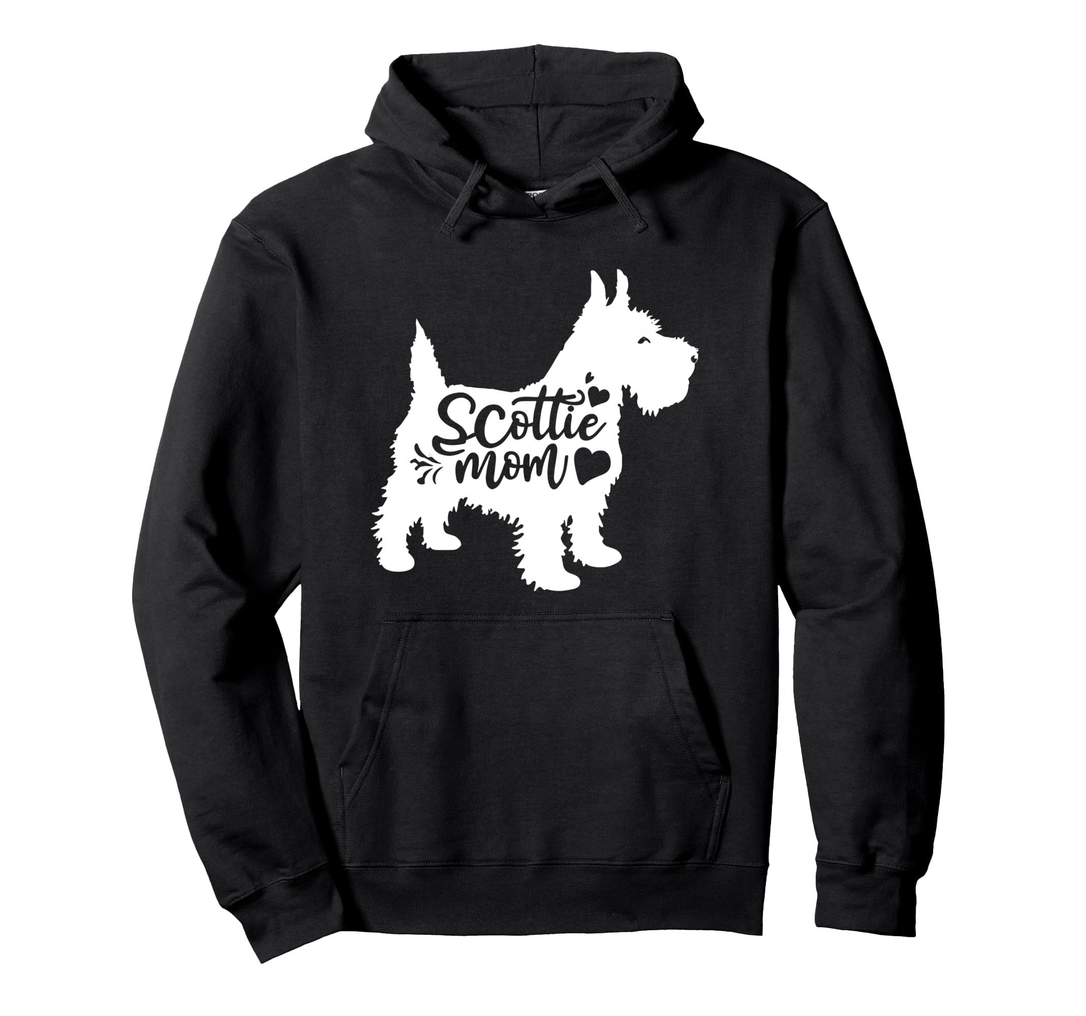 Scottie Mom Womens Scottish Terrier Dog Hoodie - Trendy Graphic Men Women - T-Shirt, Sweatshirt, Hoodie