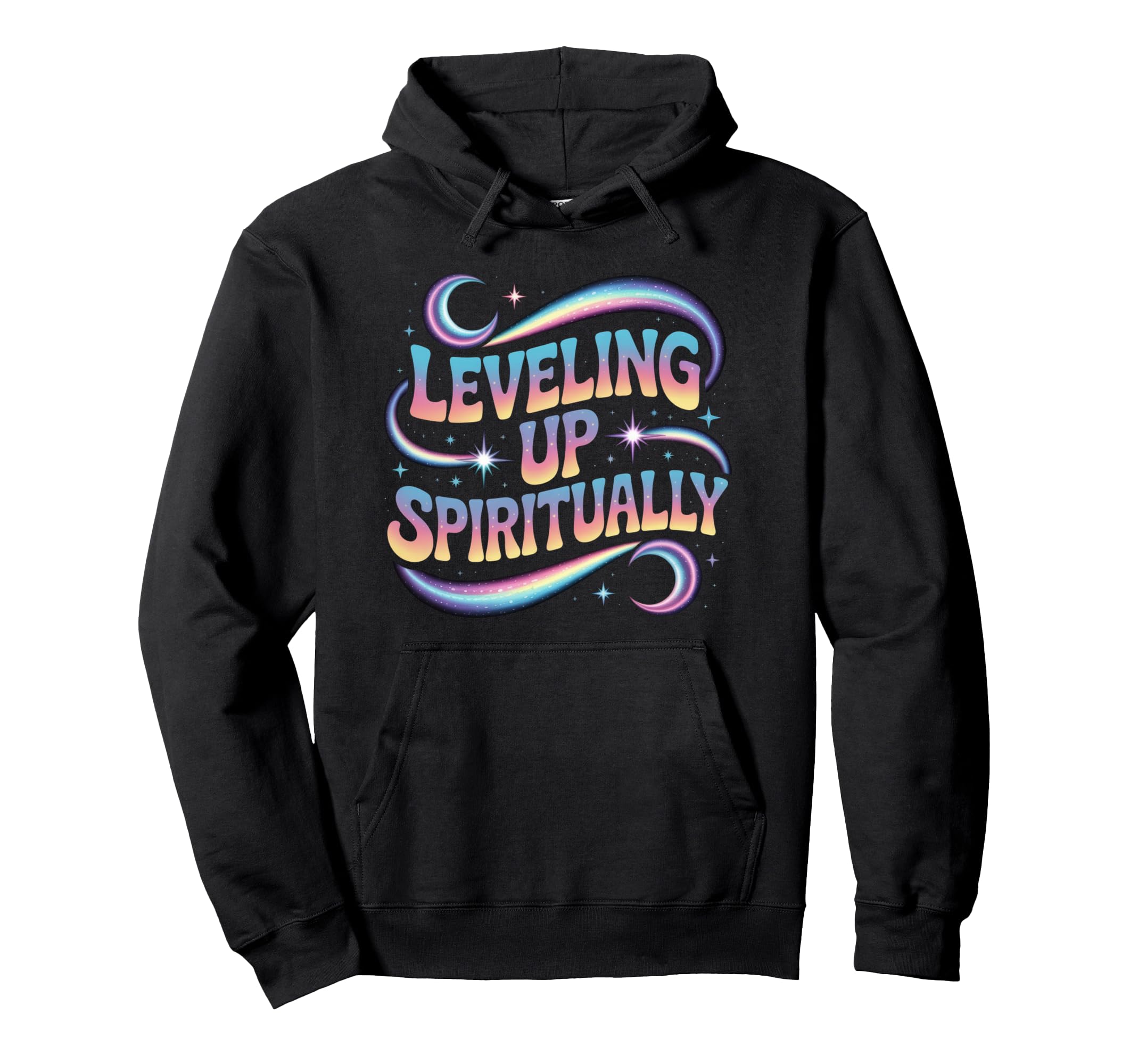 Leveling Up Spiritually Mindfulness Hoodie - Casual Everyday Wear Unisex - T-Shirt, Sweatshirt, Hoodie