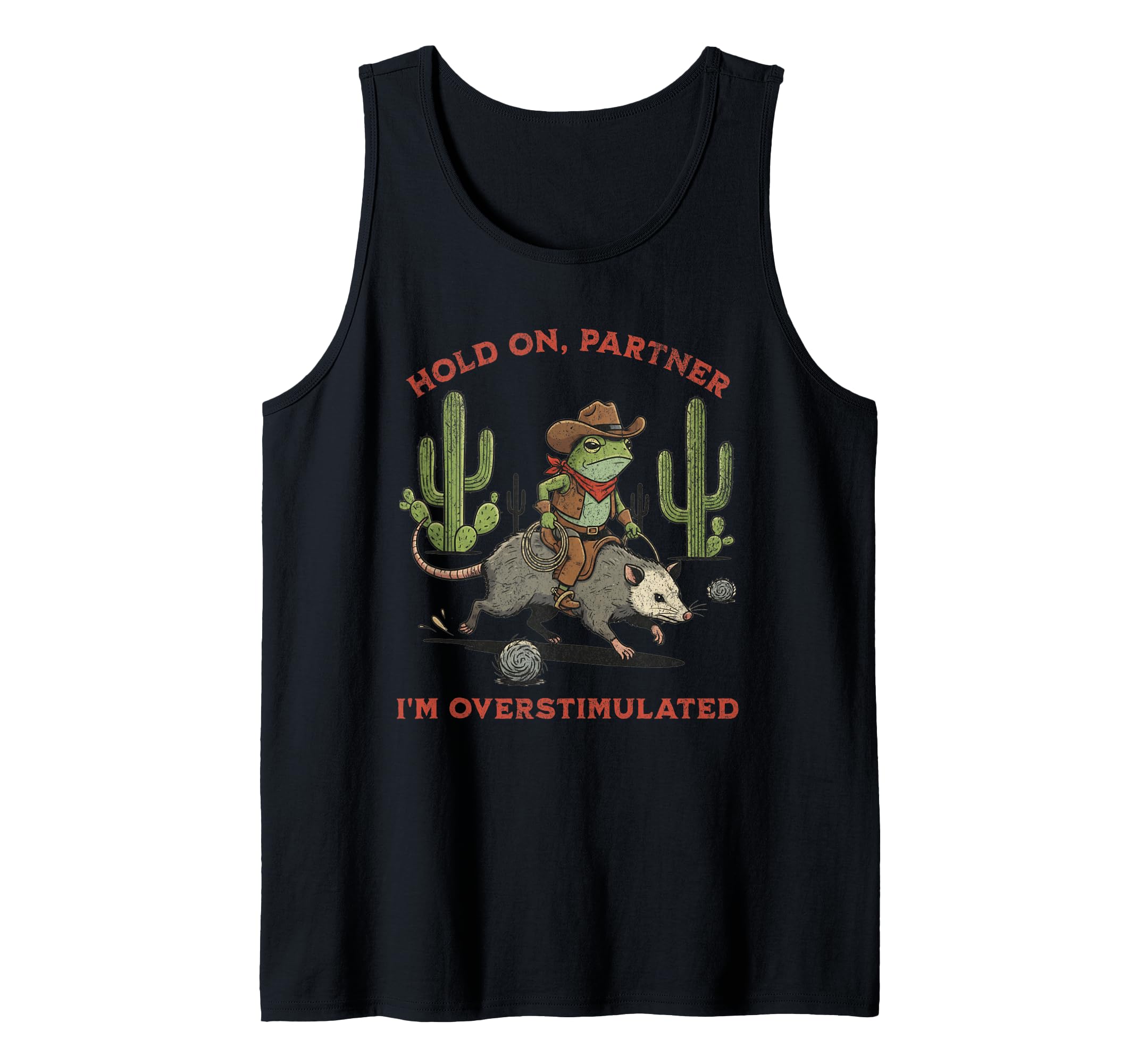 Hold Partner Im Overstimulated Sweatshirt - Minimalist Print for Adults - T-Shirt, Sweatshirt, Hoodie