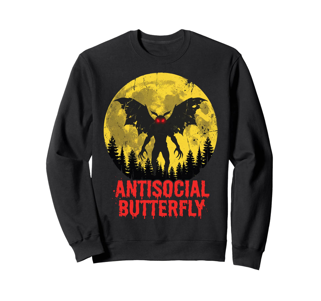 Cryptid Cryptozoology Mothman Sweatshirt - Casual Everyday Wear for Adults - T-Shirt, Sweatshirt, Hoodie