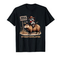 Western Raccoon Overstimulated Cowboy T-Shirt - Trendy Graphic for Adults - T-Shirt, Sweatshirt, Hoodie