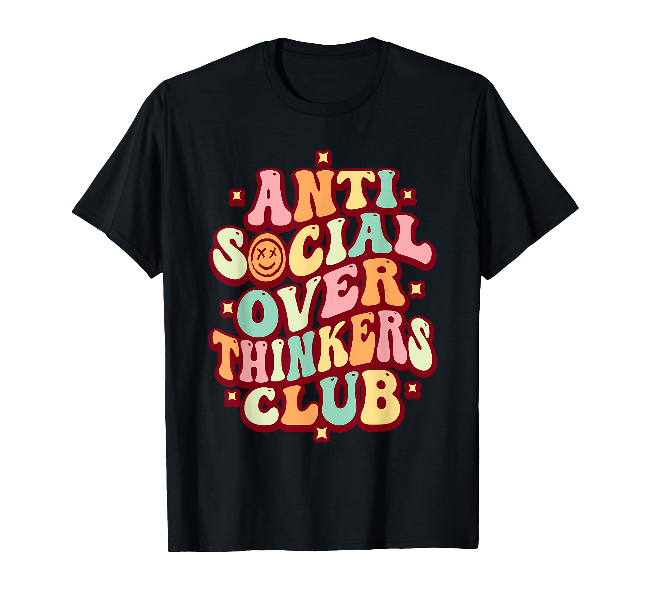 Anti Social Over Thinker Club Introvert T-Shirt - Minimalist Print Unisex - T-Shirt, Sweatshirt, Hoodie