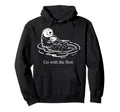 Flow Otter Parent Child Relax Hoodie - Minimalist Print for Adults - T-Shirt, Sweatshirt, Hoodie